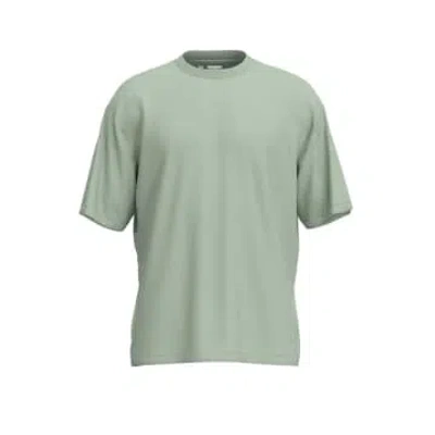 Selected Homme Slhlooseoscar Bok Choy O-neck T-shirt In Green