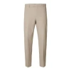 SELECTED HOMME SLHREG-SMITH SEERSUCKER PURE CASHMERE TROUSERS