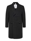 Selected Jackets And Jackets Man  16089380 Archive Db Wool Coat Dark Grey In Gray