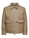 Selected Jackets And Jackets Man  16089906 Beck Giat Brindle In Brown