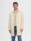 Selected Jackets And Jackets Man  16091586 Slhdevon Layers Carcoat Oatmeal In Neutral