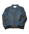 Selected Lapel Long Sleeve Casual Jacket In Blue