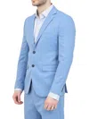 Selected Light Blue Polyester Wool Viscose Jacket In Blue