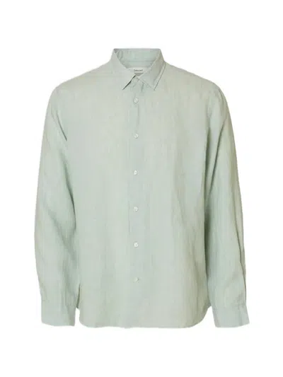 Selected Linen Shirt In Green