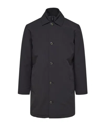 Selected Long Sleeve Coat In Black