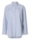 Selected Long-sleeve Shirt In Blue