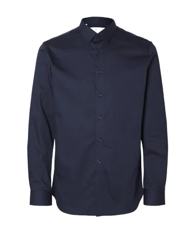 Selected Long-sleeved Shirt In Black
