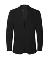 Selected Long-sleeved Suit Coat In Black