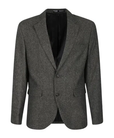 Selected Long-sleeved Suit Jacket In Gray
