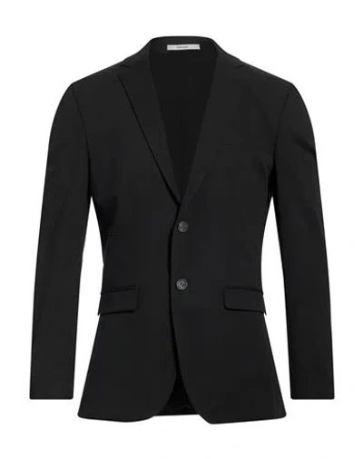 Selected Man Blazer Black Size 42 Recycled Polyester, Viscose, Elastane