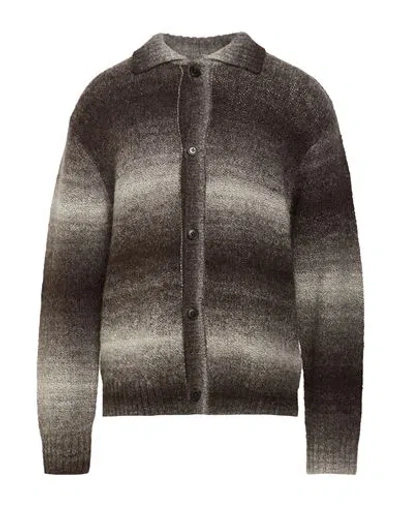 Selected Man Cardigan Grey Size M Wool, Recycled Polyester, Recycled Nylon