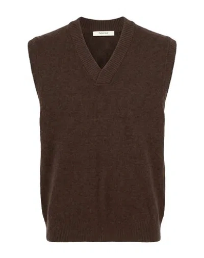 Selected Man Sweater Brown Size M Polyester, Alpaca Wool, Wool, Nylon, Elastane