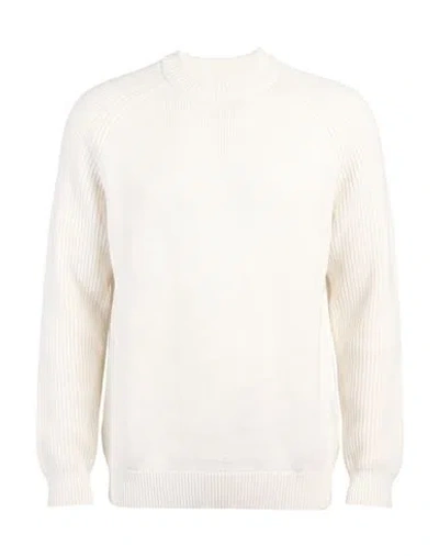 Selected Man Sweater White Size L Organic Cotton