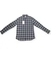 Selected Men's Shntworivel Long Sleeve Shirt In Agave/green In Blue