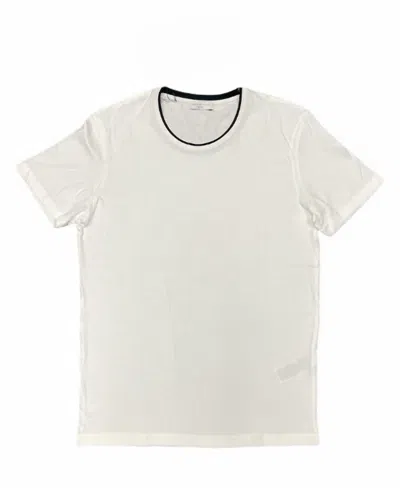 Selected Men's Short Sleeve O Neck Tee Top In Bright White