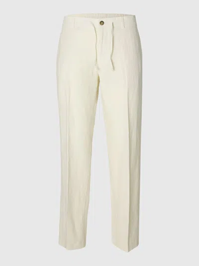 Selected Men's Trousers  Leroy Linen In Neutral