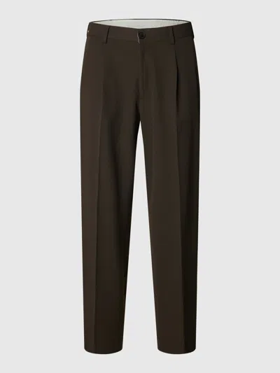 Selected Men's Trousers  Loose Finn Flex In Brown