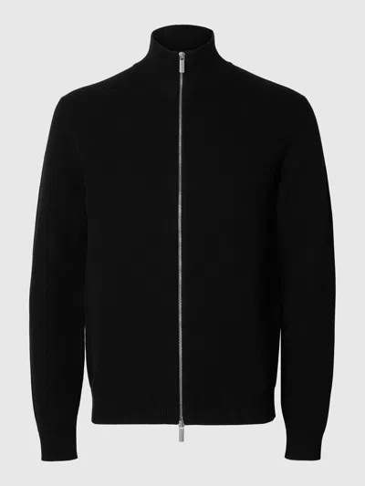 Selected Men's Zip Jacket  Slhdane In Black