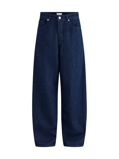 Selected Mens Wide Fit Jeans Blue