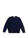 Selected Merino Wool Pullover In Blue