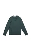 Selected Merino Wool Pullover In Green