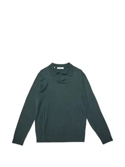 Selected Merino Wool Pullover In Green