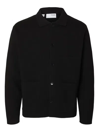 Selected Mike Cardigan In Black