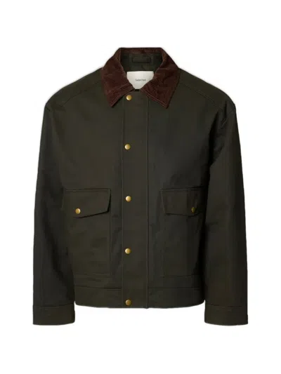 Selected Montana Waxed Cotton Jacket In Multi