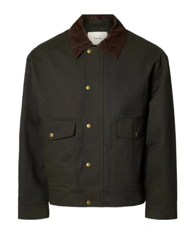 Selected Montana Waxed Cotton Jacket In Black