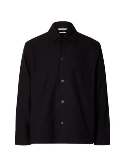Selected Noah Button-down Shirt In 블랙