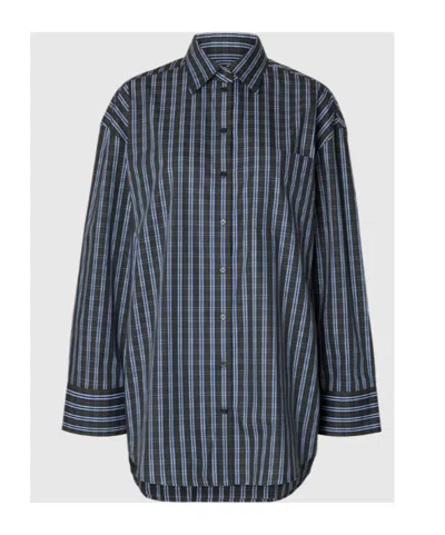 Selected Oversized Fit Shirt In Gray