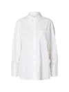 Selected Oversized Shirt In White