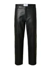 Selected Panelled Design Trousers In Black
