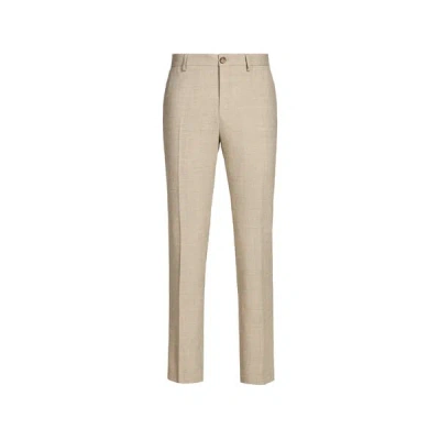 Selected Pantalon De Tailleur Slim In Brown