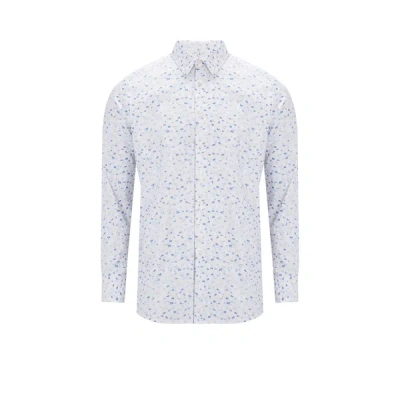 Selected Printed Cotton Shirt In White