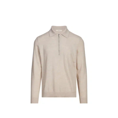 Selected Pull Col Italien En Laine Mérinos In Neutral