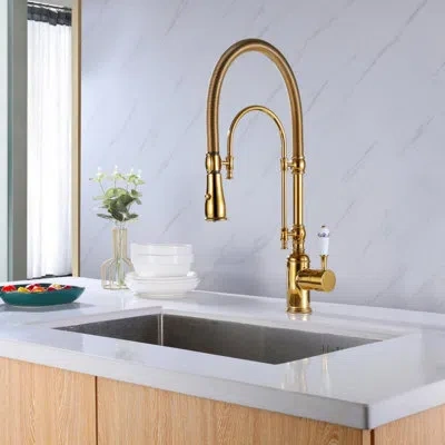 Selected Pull Down Single Handle Kitchen Faucet In Multi