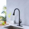 Selected Pull Down Single Handle Kitchen Faucet In Matte Black