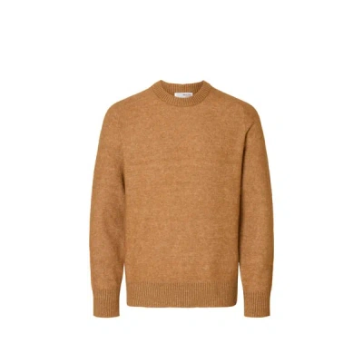 Selected Pull En Maille In Brown