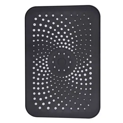 Selected Rain Fixed Shower Head 1.6 Gpm Gpm In Matte Black