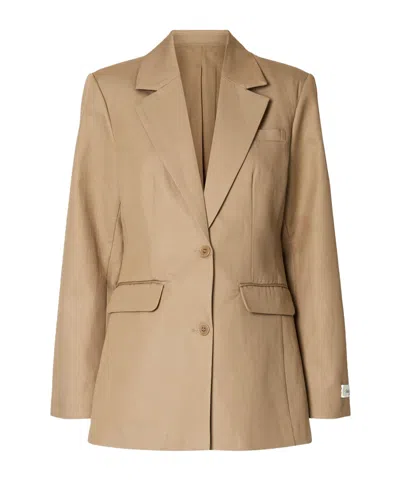 Selected Relaxed Fit Single-breasted Blazer In Brown