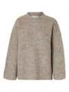 Selected Round-neck Sweater In Gray