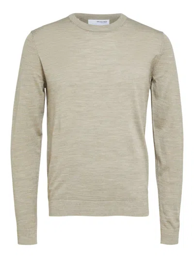 Selected Shirts Man  16079772 Town Fog Melange In Neutral