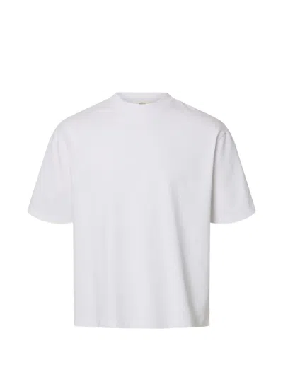 Selected Short-sleeve Crew-neck T-shirt In White
