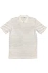 Selected Short Sleeve Polo Shirt In Dark Sapphire In White