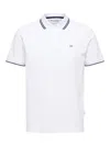 Selected Short Sleeved Polo Shirt In Bright White In White
