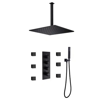 Selected Shower Faucet In Matte Black