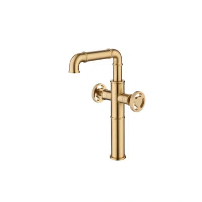 Selected Single Hole Bathroom Faucet In Brushed Gold