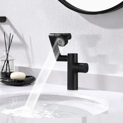 Selected Single Hole Bathroom Faucet In Matte Black