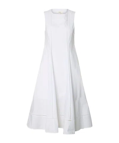 Selected Sleeveless Dress In White